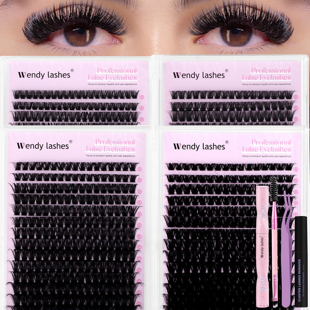 Wendy Lashes soft-tools kit with bond and seal for easy adhesion