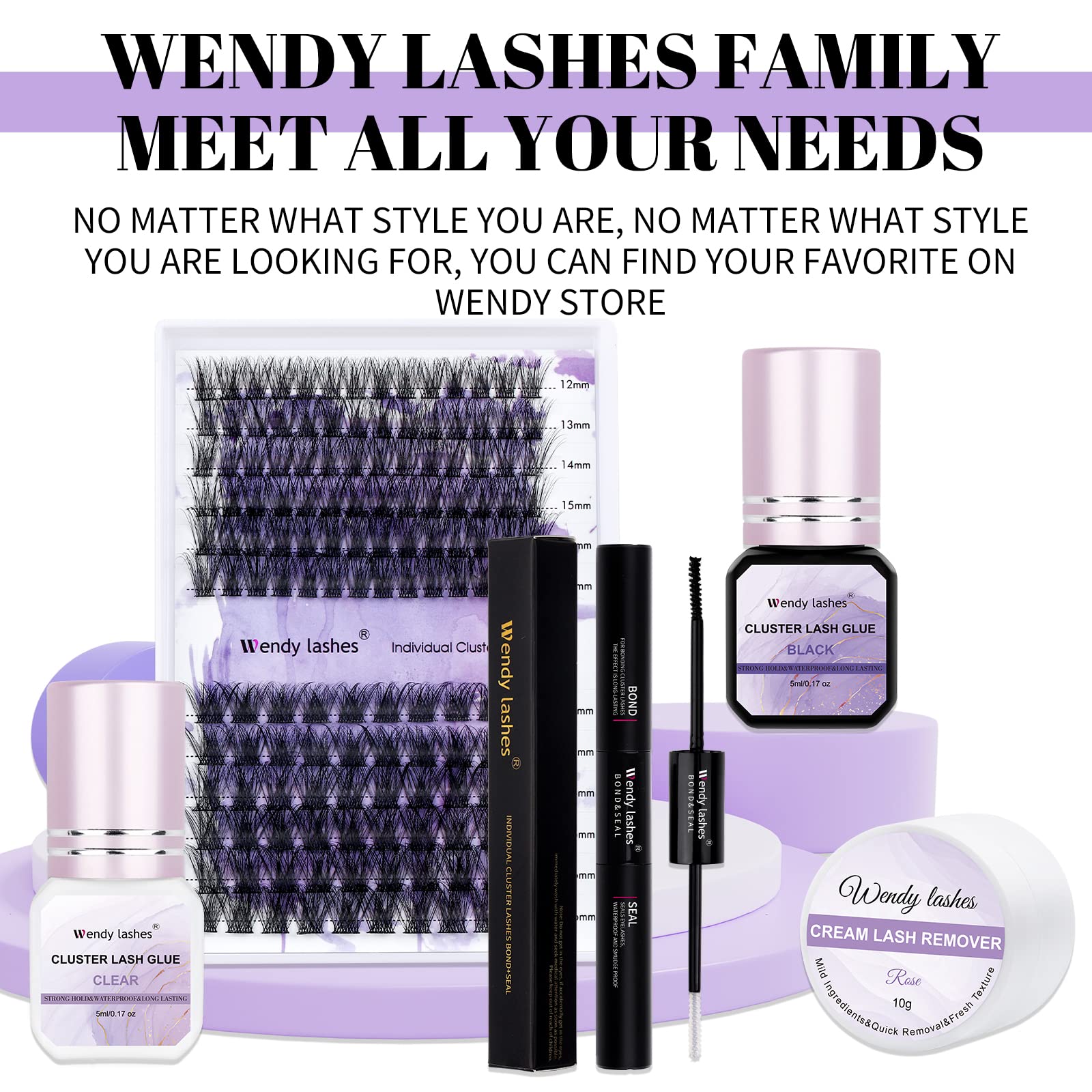Wendy Lashes long-lasting lash glue offers up to 72 hours hold