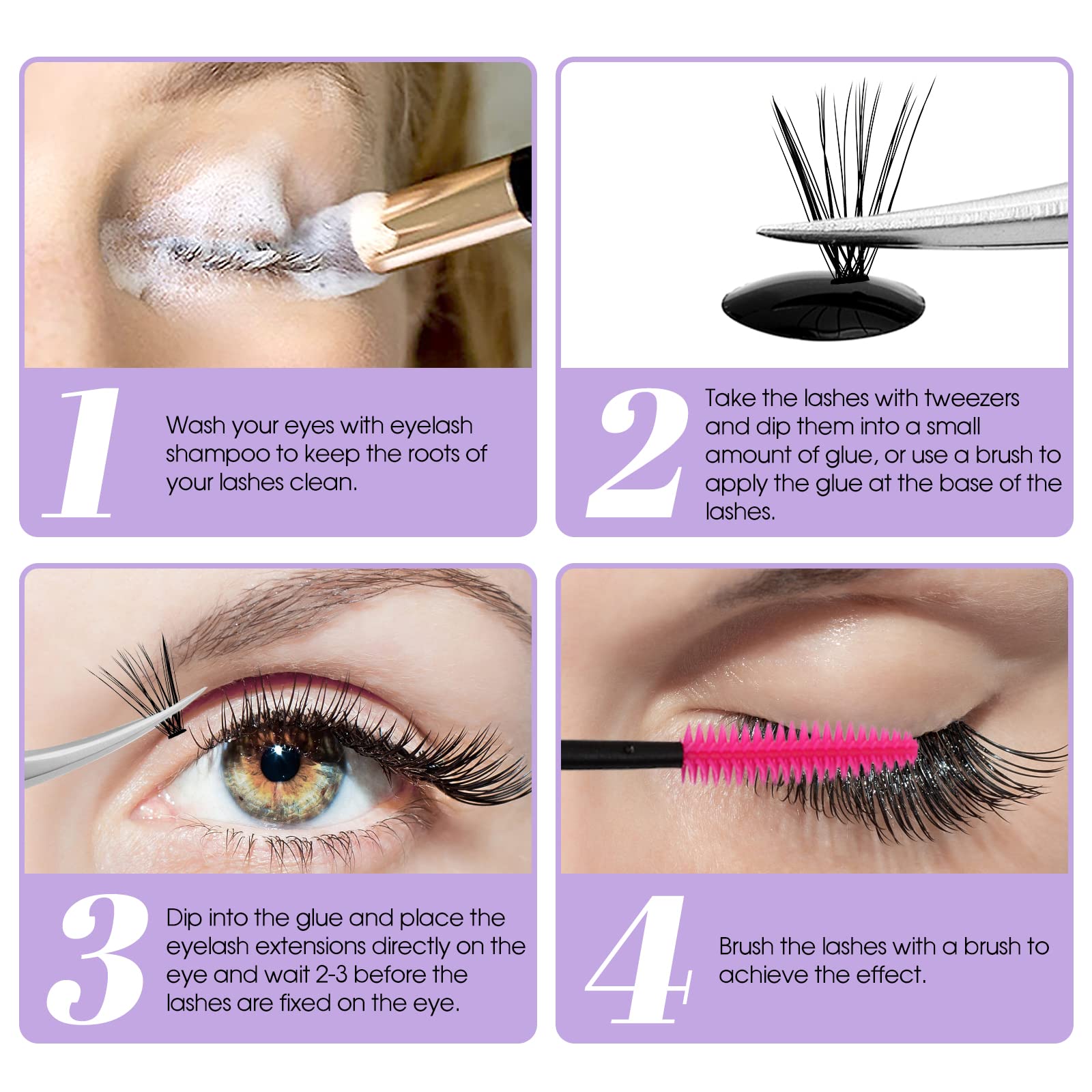 Wendy Lashes sensitive lash glue with mild formula minimizes irritation