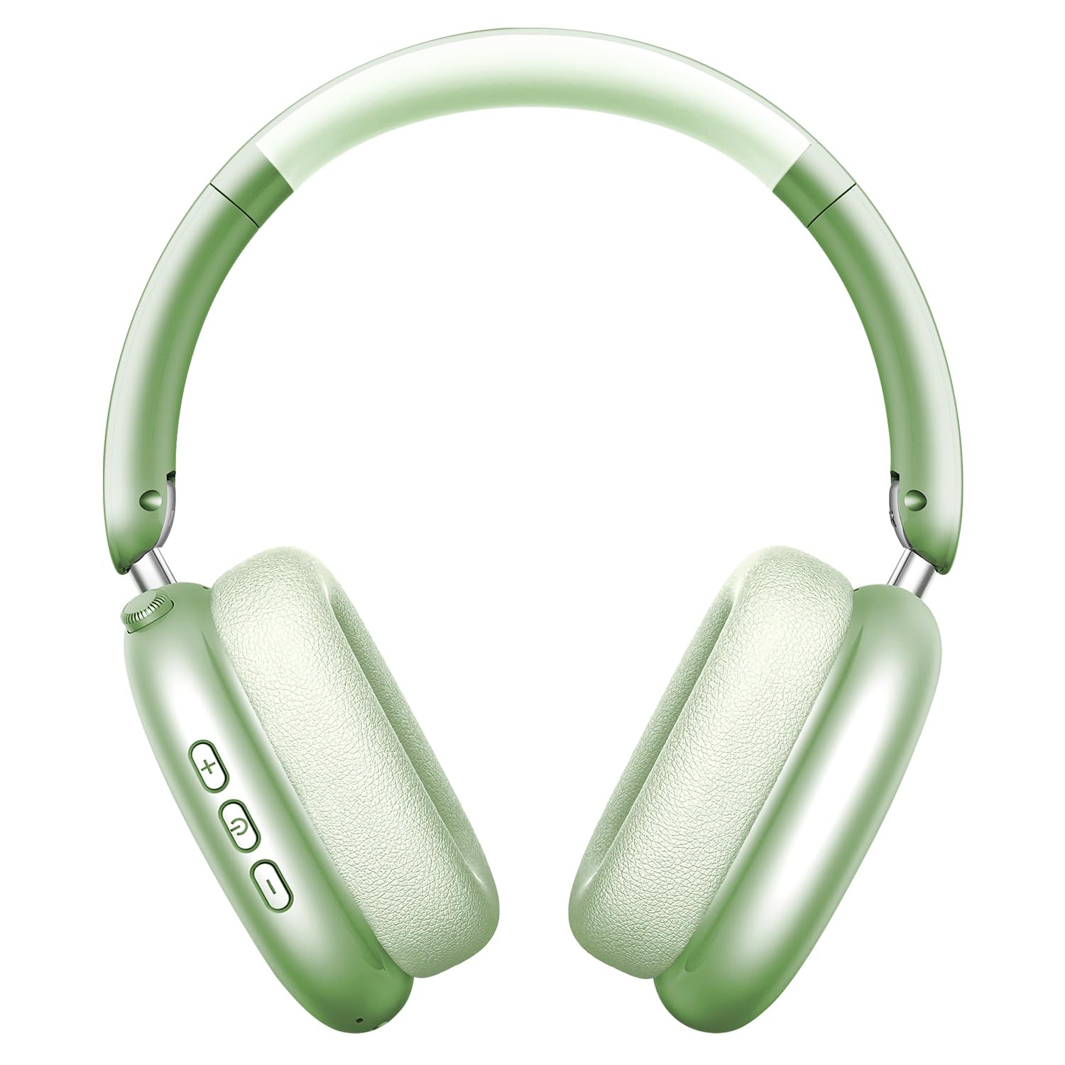 Wentronic Y01 headphones front view in green for daily listening