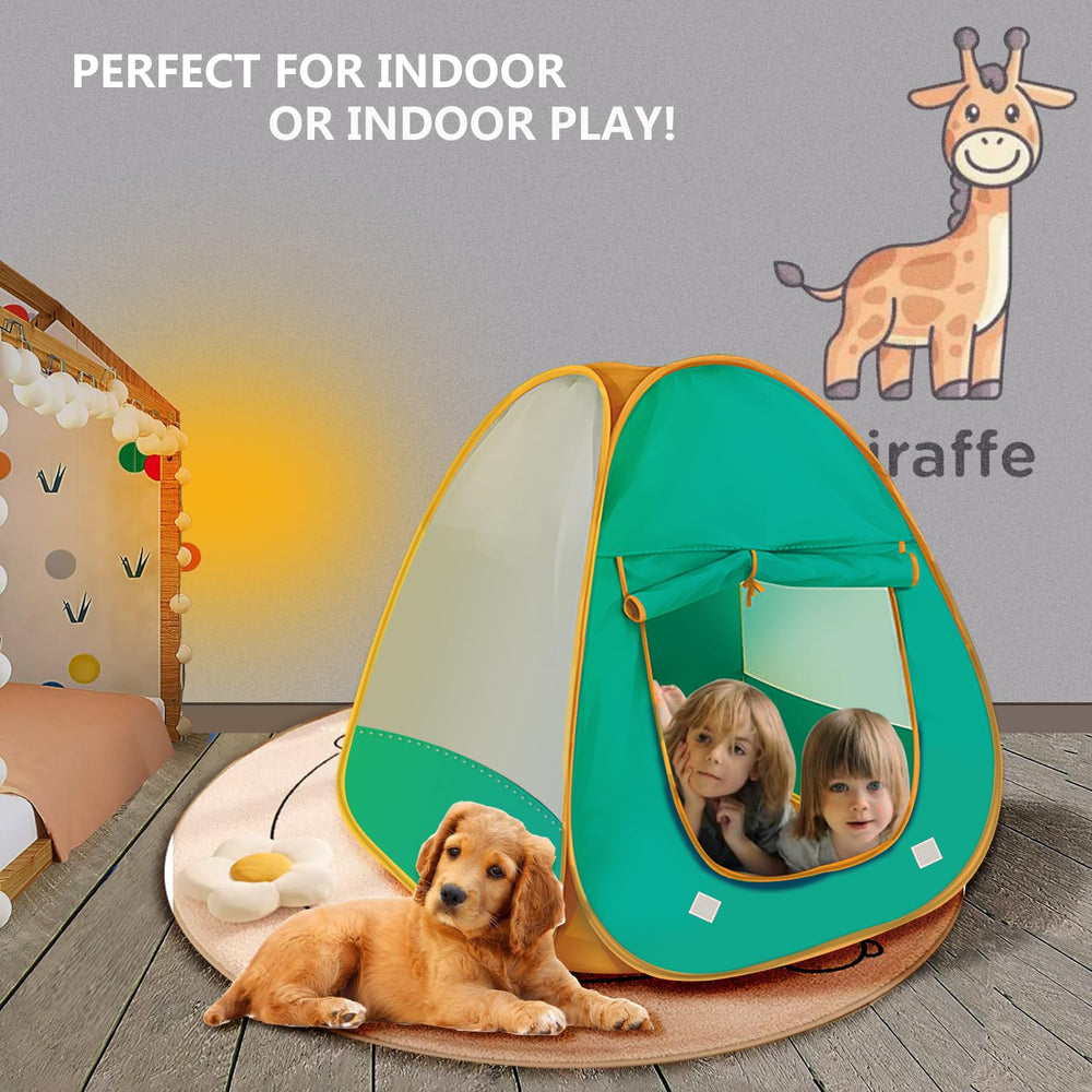 WEOKLL play tent folded compact storage for easy transport.