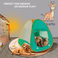 WEOKLL play tent folded compact storage for easy transport.