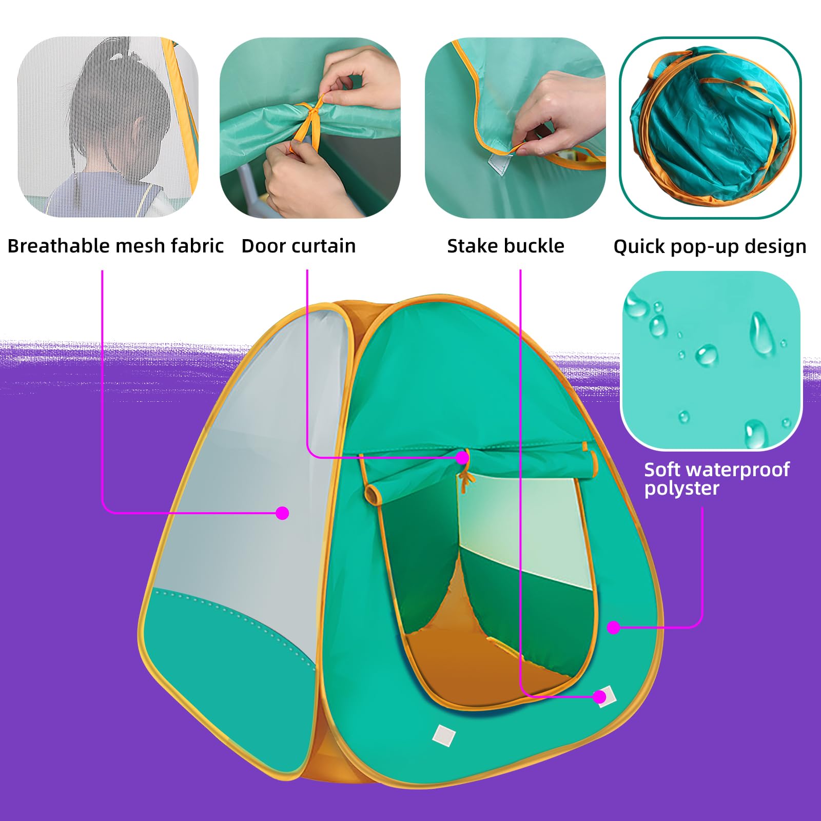 WEOKLL play tent promotes independent play space for kids.