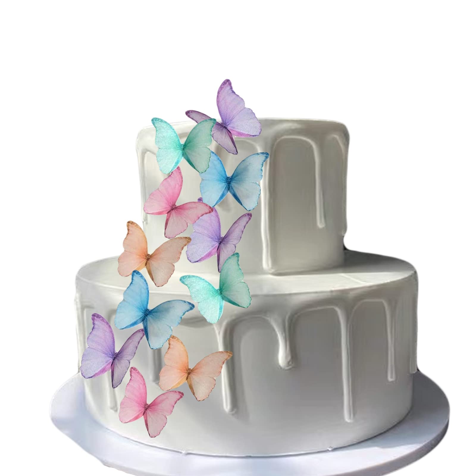 Weraru edible wafer butterflies are sugar-free and vegan-friendly decorations.