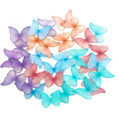 Weraru wafer butterfly toppers sized 1.8x1.4 inches for cakes.