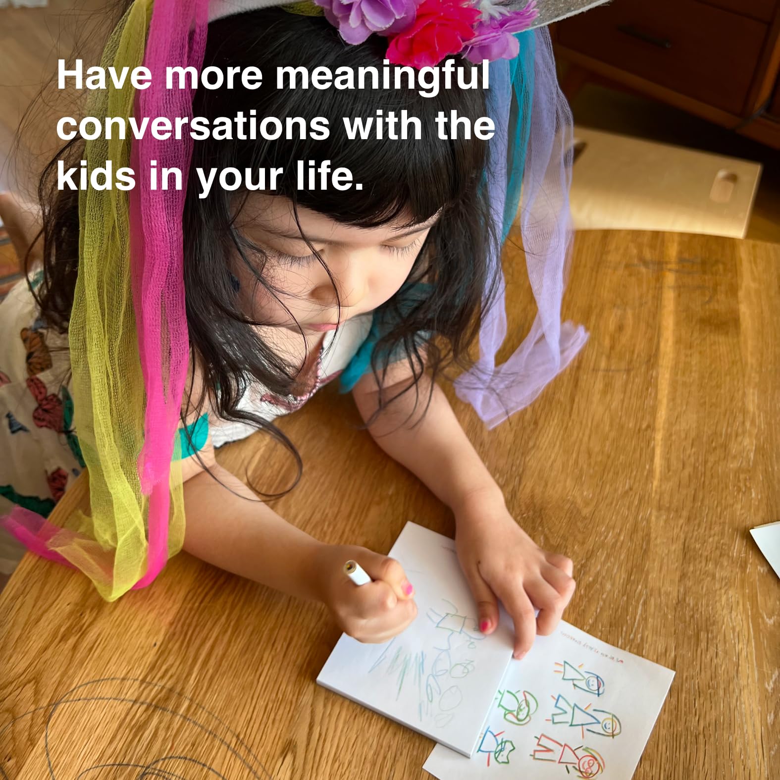 WE'RE NOT REALLY STRANGERS Kids Edition notepad to capture insights and moments.