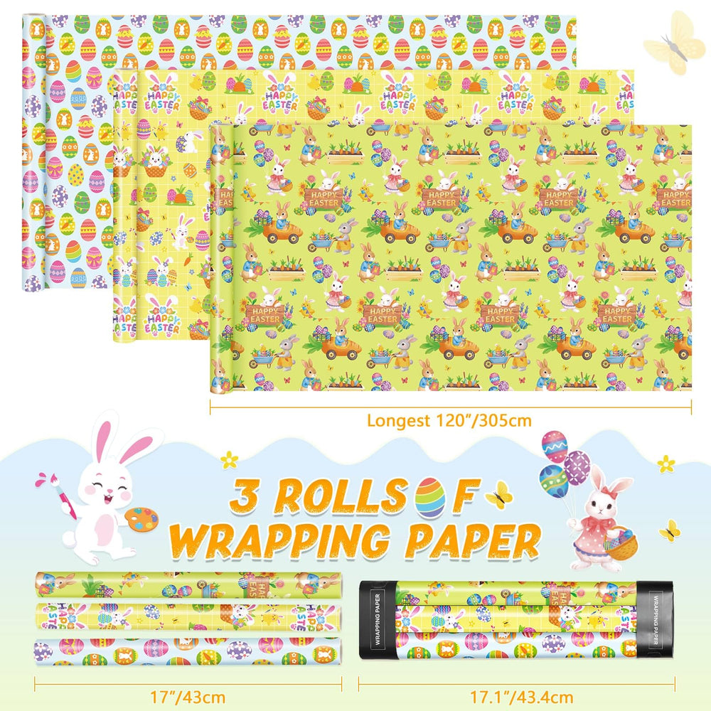 WERNNSAI Easter wrap close-up showing crisp print detail.