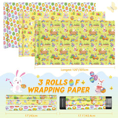 WERNNSAI Easter wrap close-up showing crisp print detail.