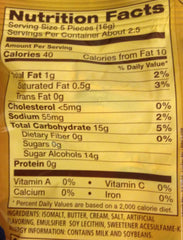 Werther's Original Sugar-Free Candies packaging displays variety and freshness