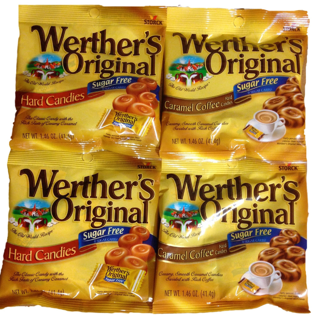 Werther's Original Sugar-Free Hard Candies Bundle for on-the-go snacking