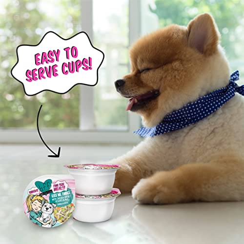 Weruva B.F.F. variety sampler closeup highlights assorted flavors for dogs.