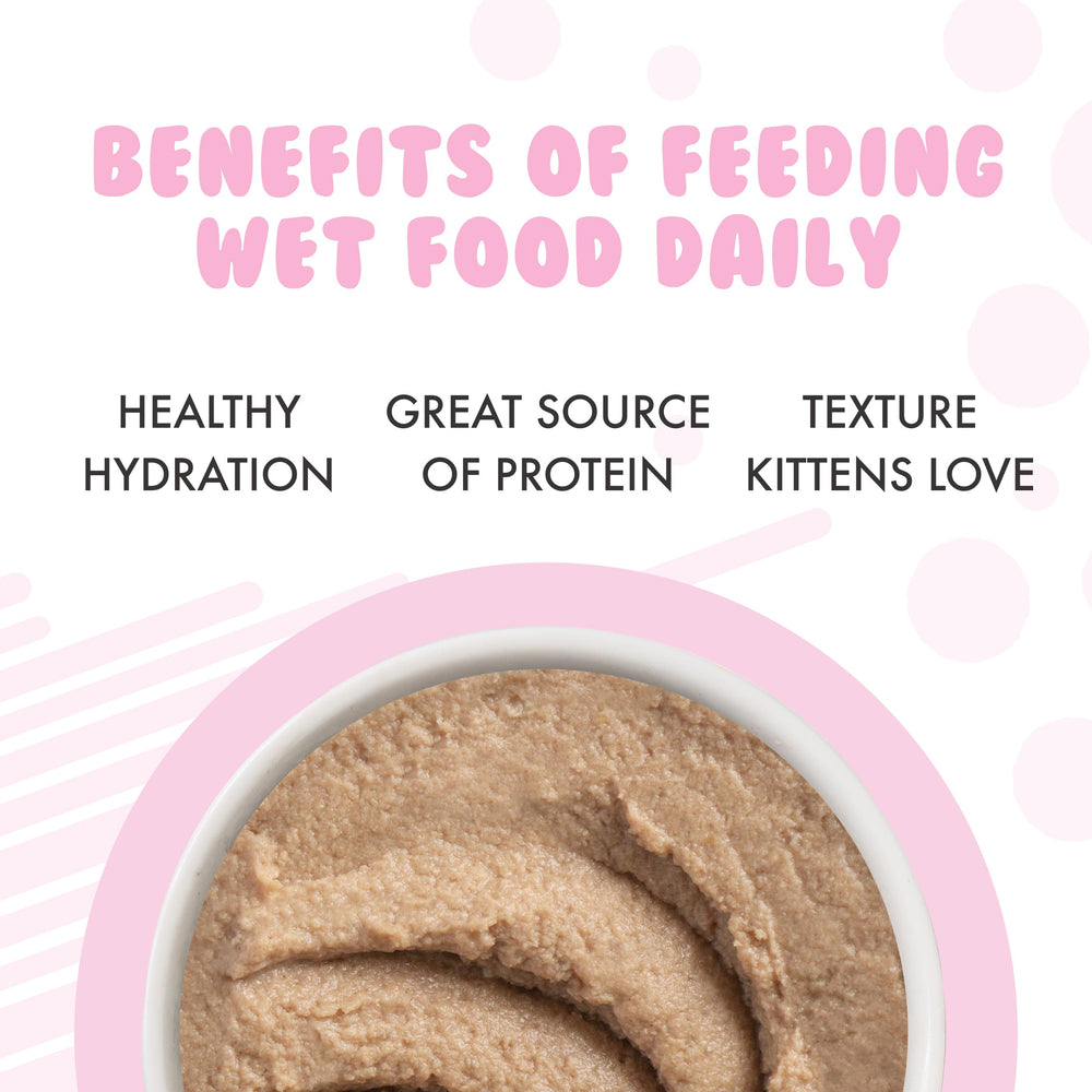 Packaging shows human food facility standards behind Weruva kitten puree.