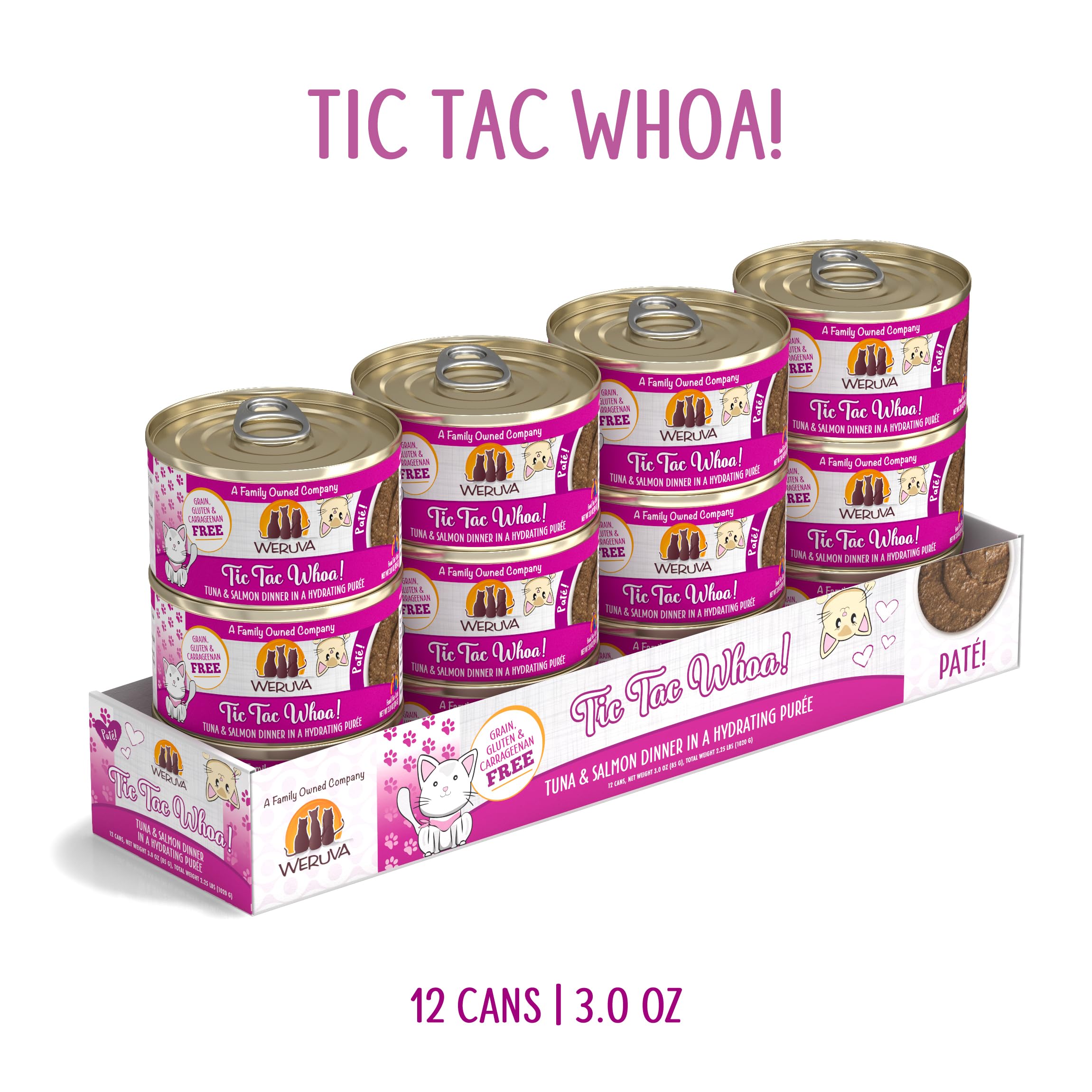 Weruva Tic Tac Whoa serving bowl showing creamy texture cats adore