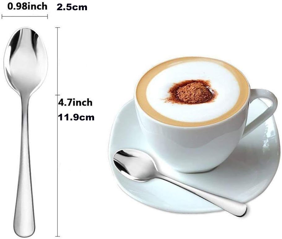 Wesdxc56 mini coffee spoon 4.7 inches, ideal for Turkish coffee servings.