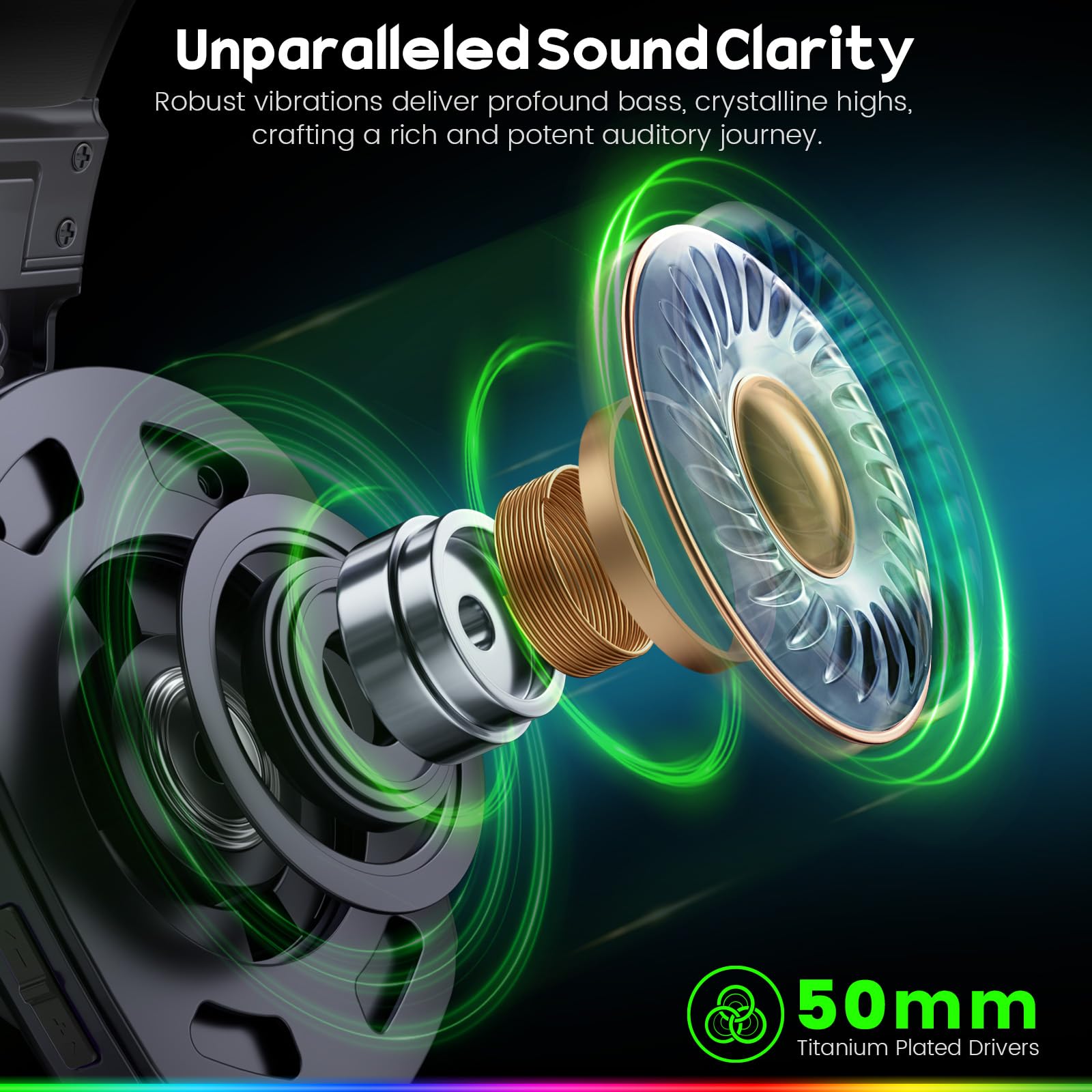 WESEARY dynamic RGB lighting enhances mood during gameplay