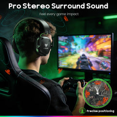 WESEARY headset lightweight build for long gaming sessions