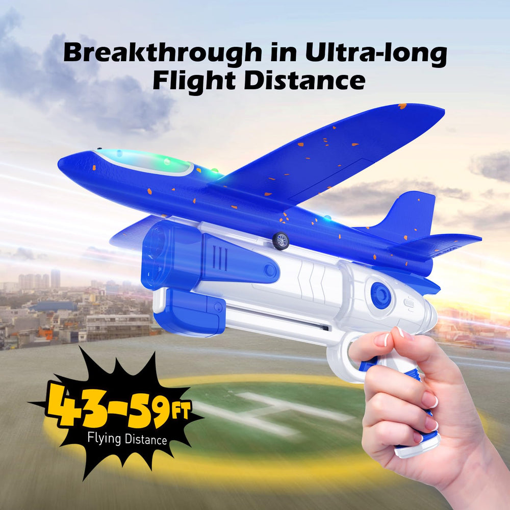 Wesfuner outdoor kids play scene with planes in action.