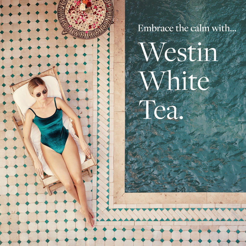 Westin White Tea Aloe applied on hands and body for moisture.