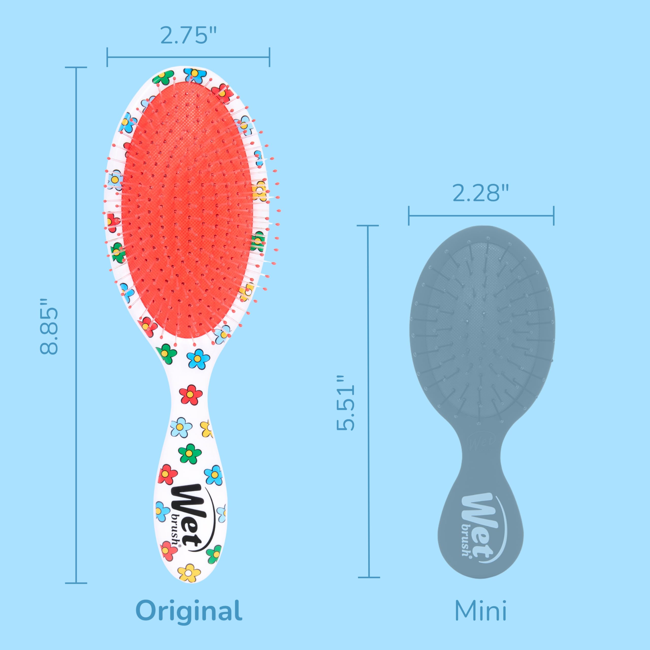 Wet Brush Winnie the Pooh Original Detangler works for all hair types.