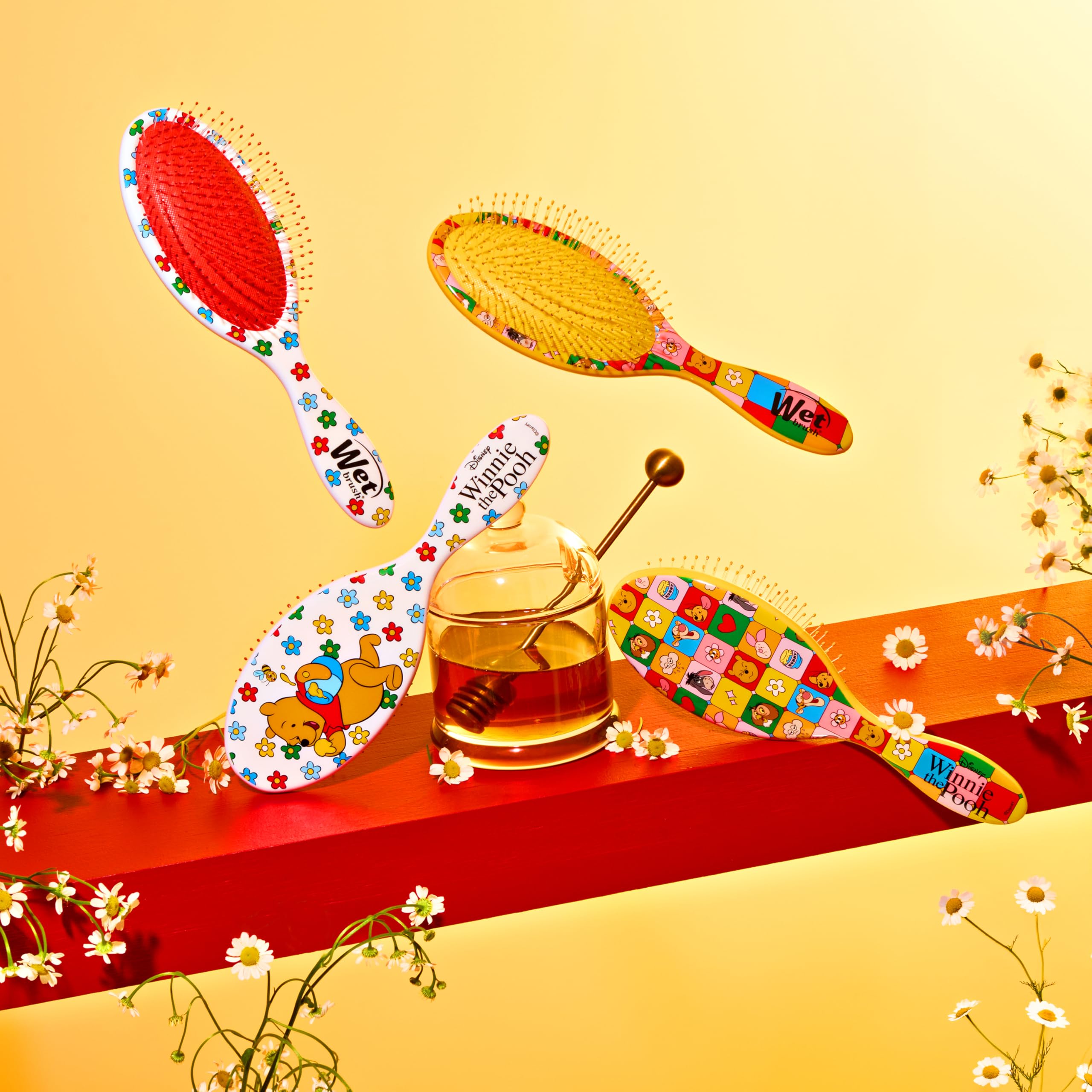 Wet Brush Winnie the Pooh travel-friendly design fits in a bag for on-the-go grooming.