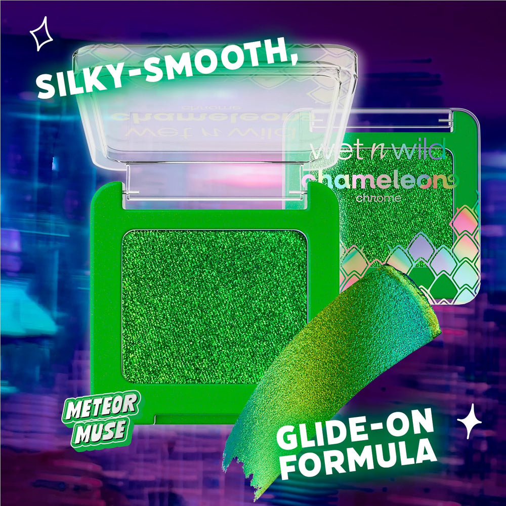 wet n wild Chameleon Chrome silky blendable texture glides on smoothly