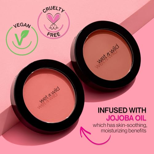 wet n wild Color Icon Blush Naked Brown blend-on cheek for seamless finish.