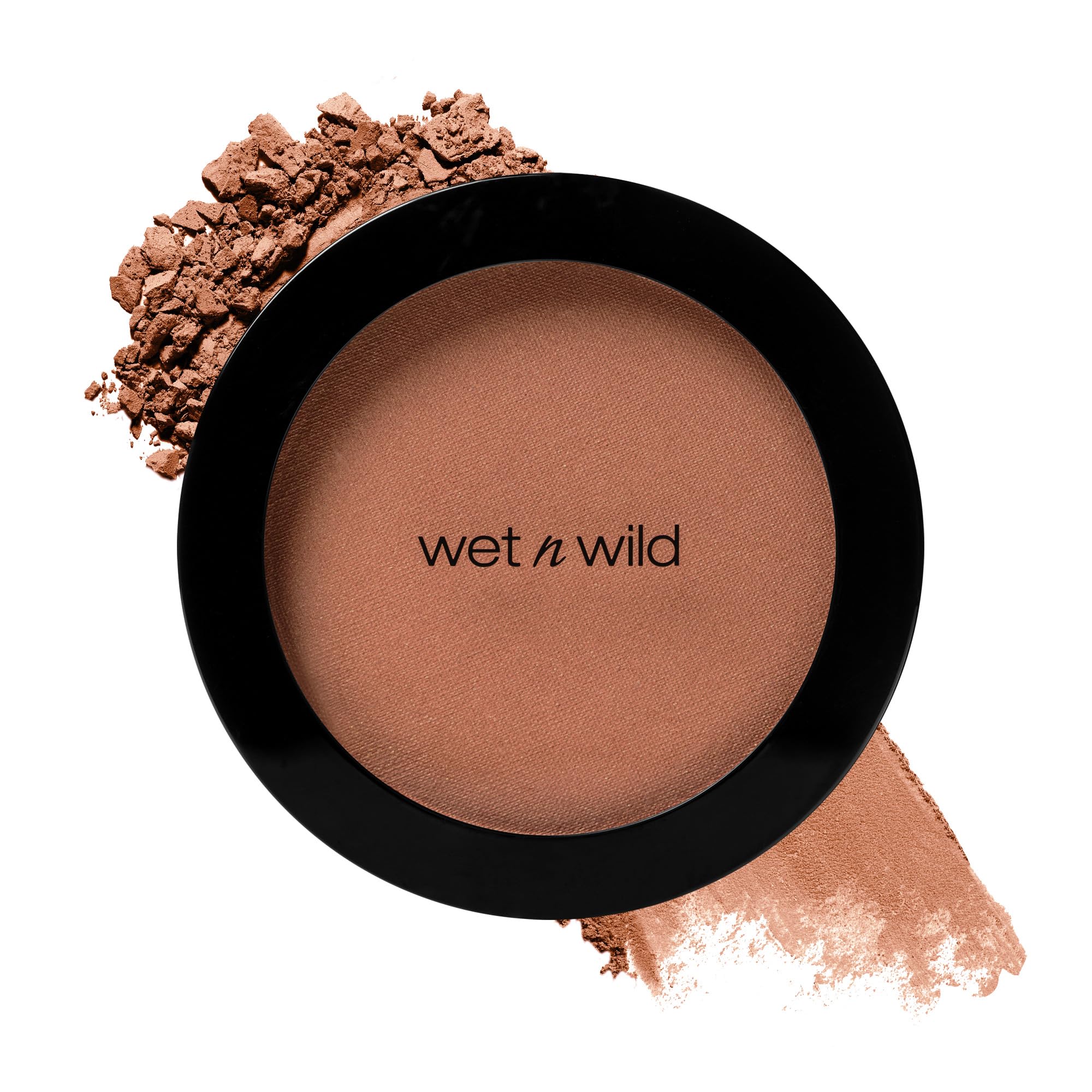 wet n wild Color Icon Blush Naked Brown compact shows silky buildable flush.