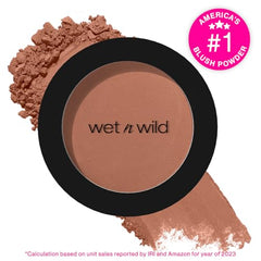 wet n wild Color Icon Blush Naked Brown swatch demonstrates natural glow.