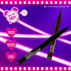 wet n wild Mega Last Breakup Proof Liquid Eyeliner waterproof formula for all-day wear