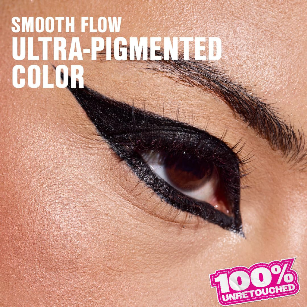Ultra-fine brush tip on Wet n Wild Breakup Proof eyeliner enables precise application.