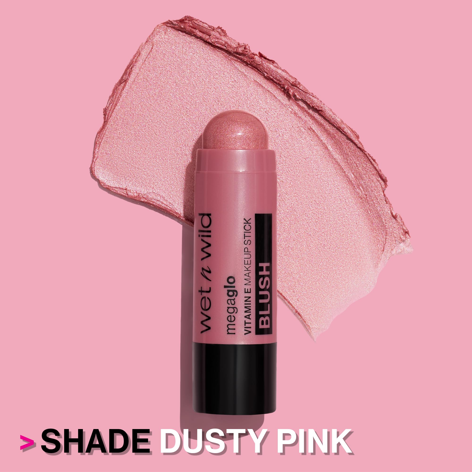 Wet n Wild MegaGlo cream-to-powder finish in dusty pink for seamless skin look