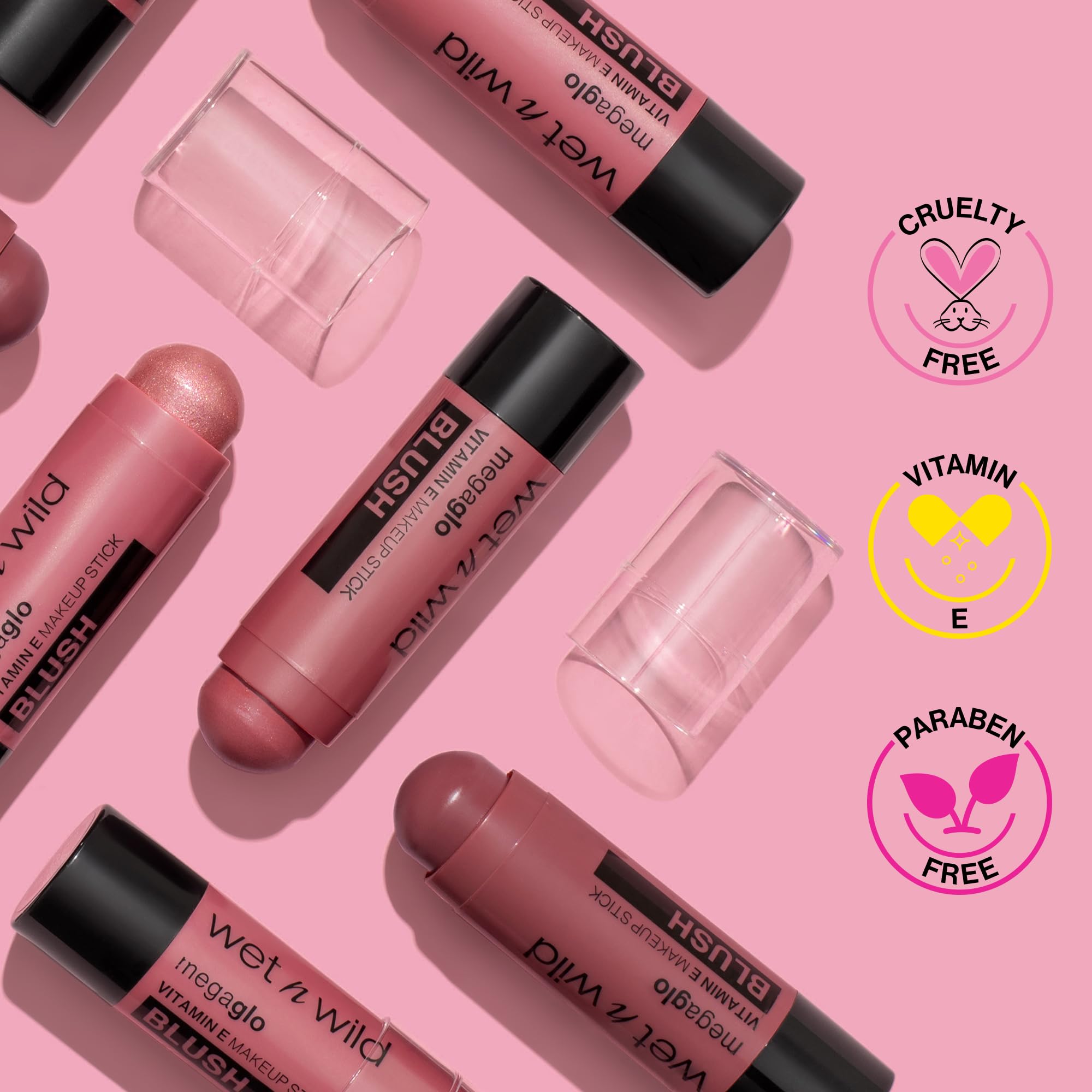 Cruelty-free badge on Wet n Wild MegaGlo makeup stick