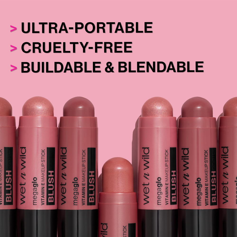 Portable compact Wet n Wild MegaGlo makeup stick for travel-ready beauty