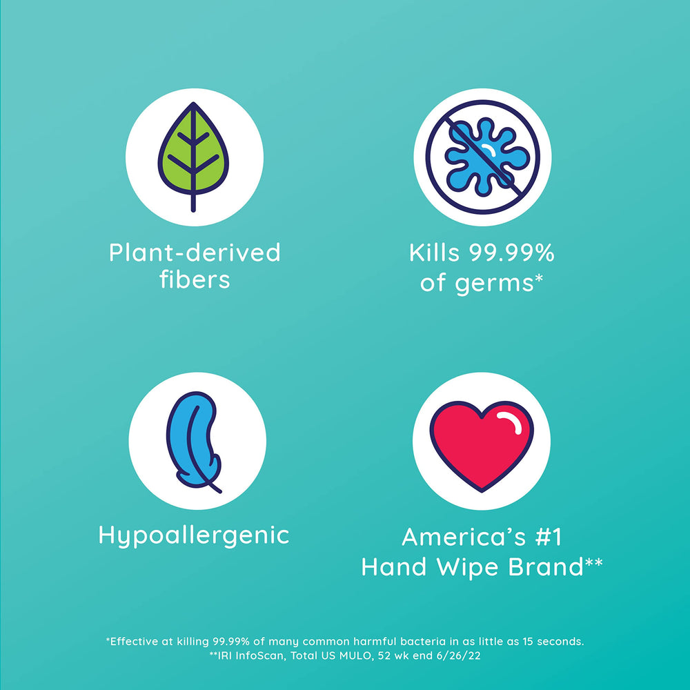 Wet Ones pediatrician-tested hypoallergenic wipe close-up.
