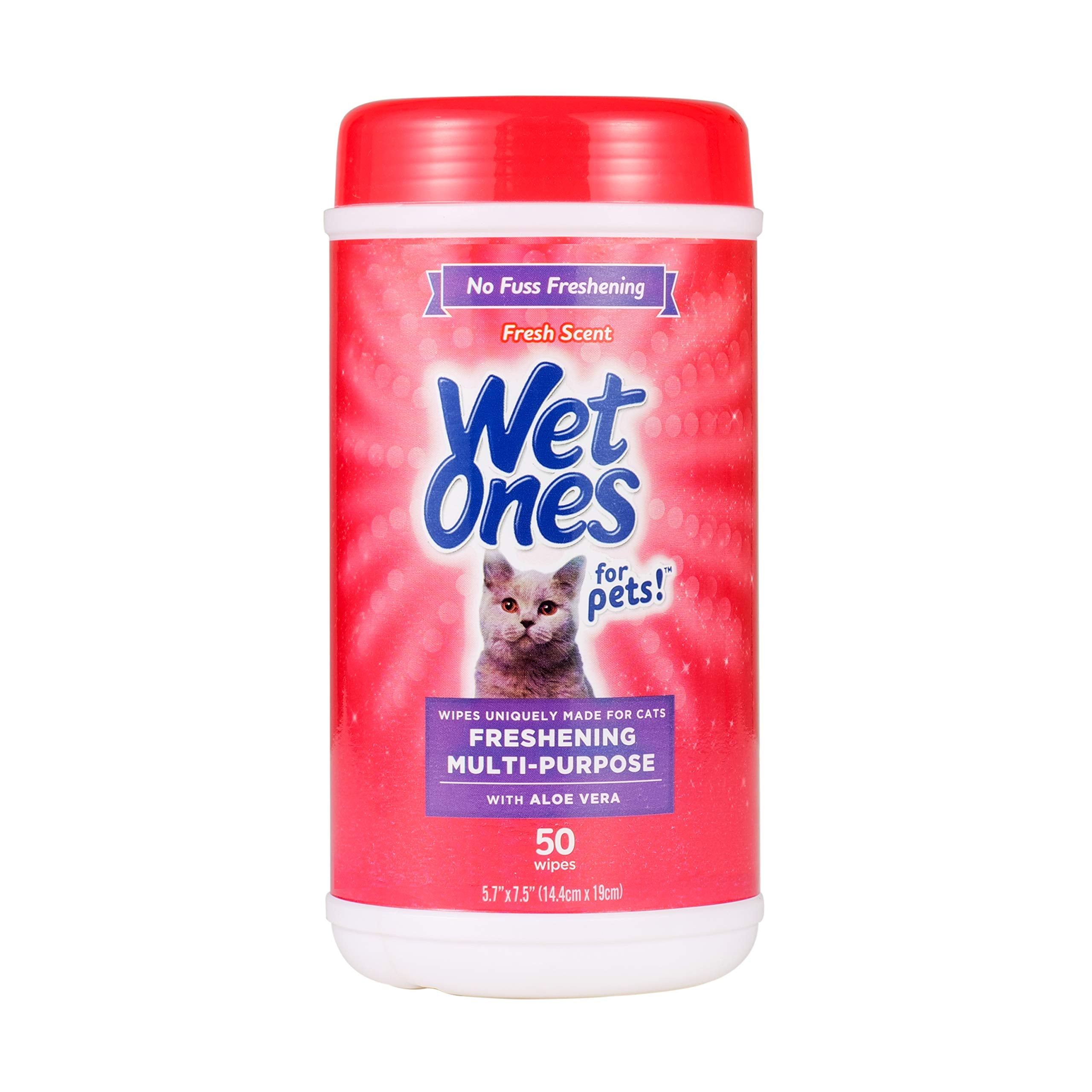 Wet Ones for Cats Freshening Wipes pack for quick grooming between baths.