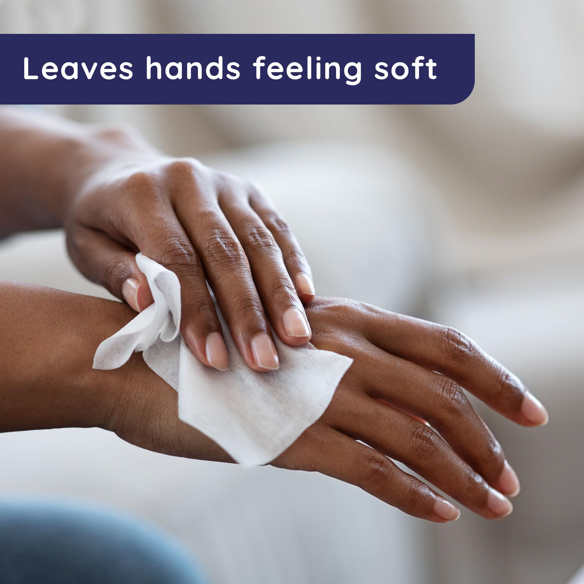 Wet Ones hypoallergenic aloe wipes offer gentle skin care during cleaning.
