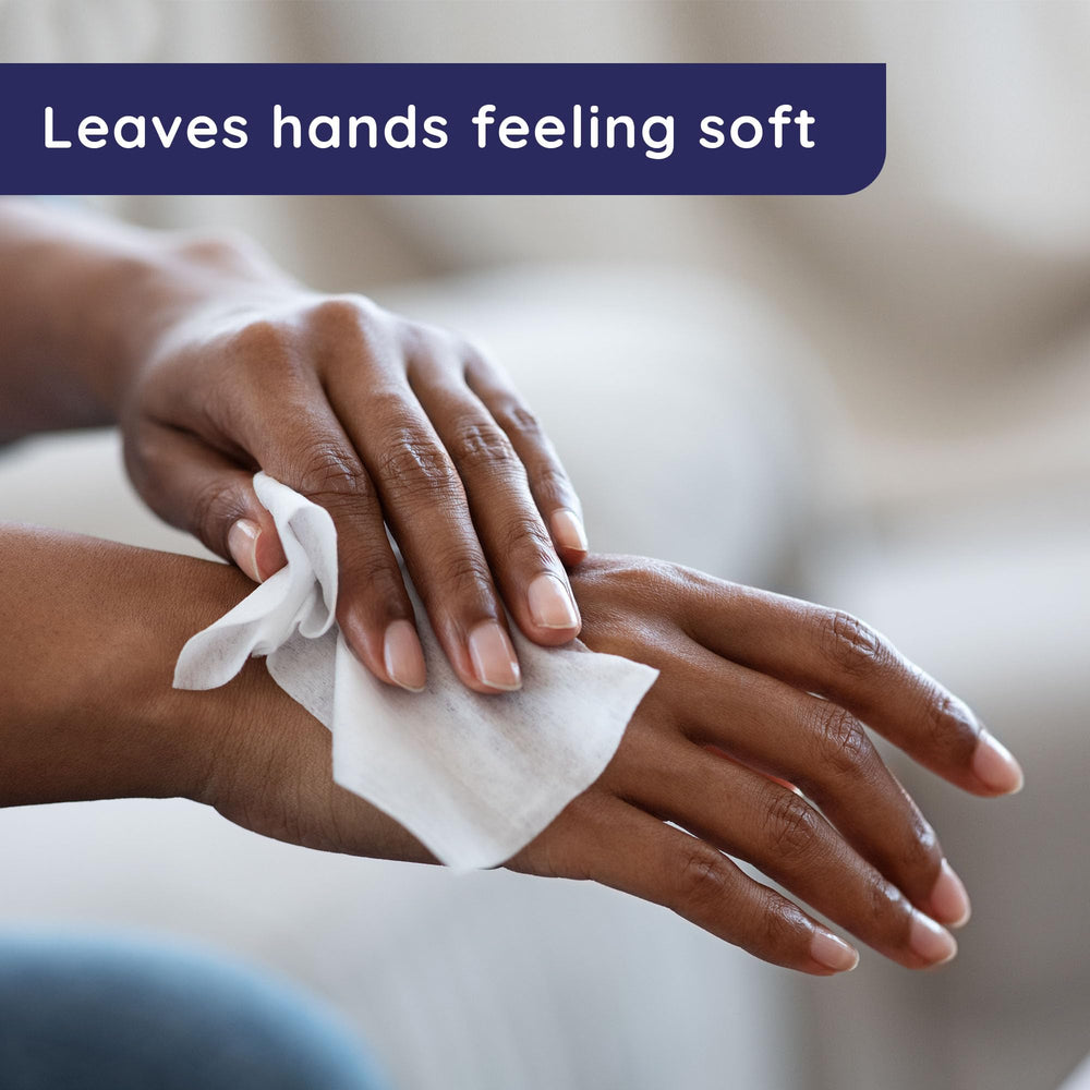 Wet Ones hypoallergenic aloe wipes offer gentle skin care during cleaning.
