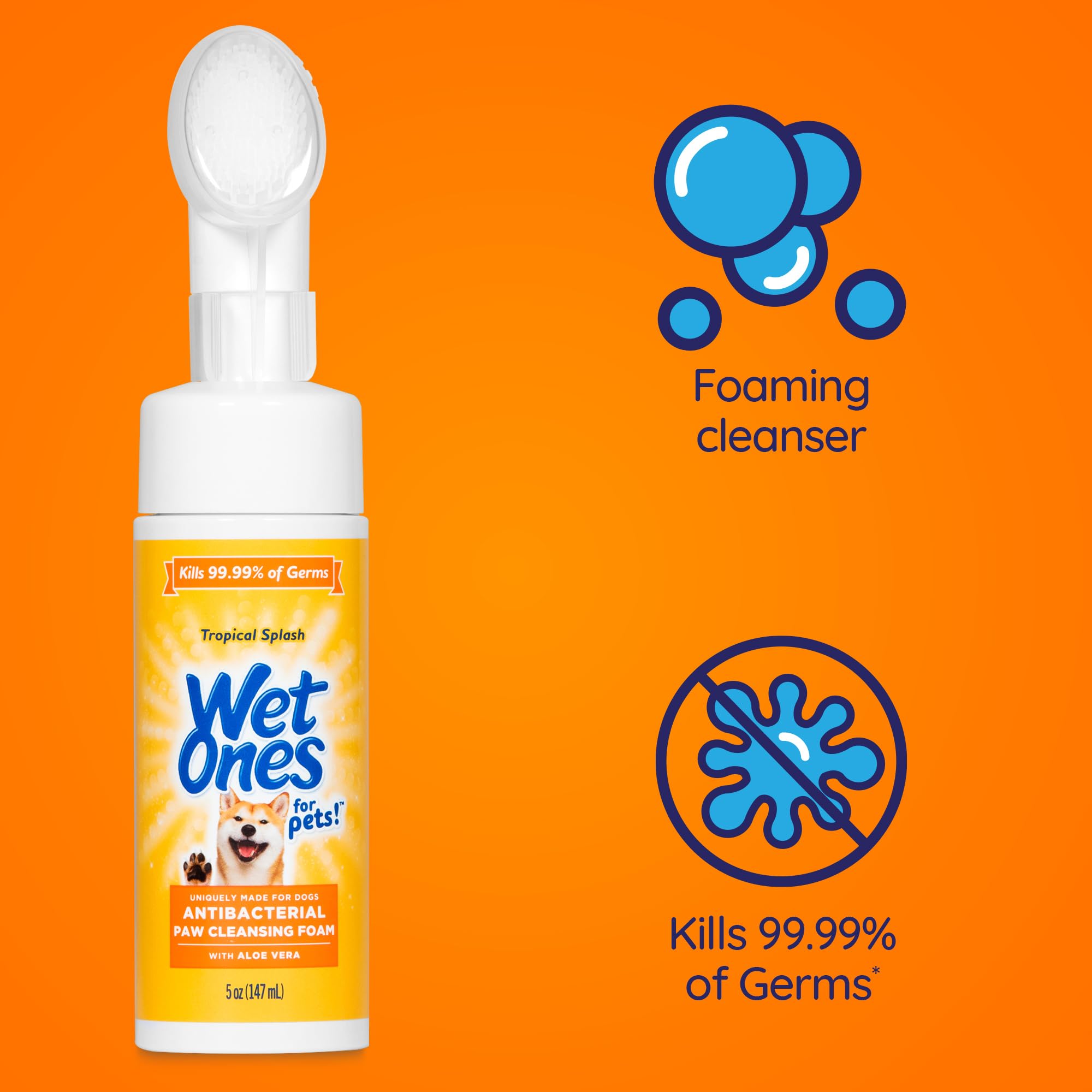 Wet Ones Paw Washer on-the-go design ideal for car and travel