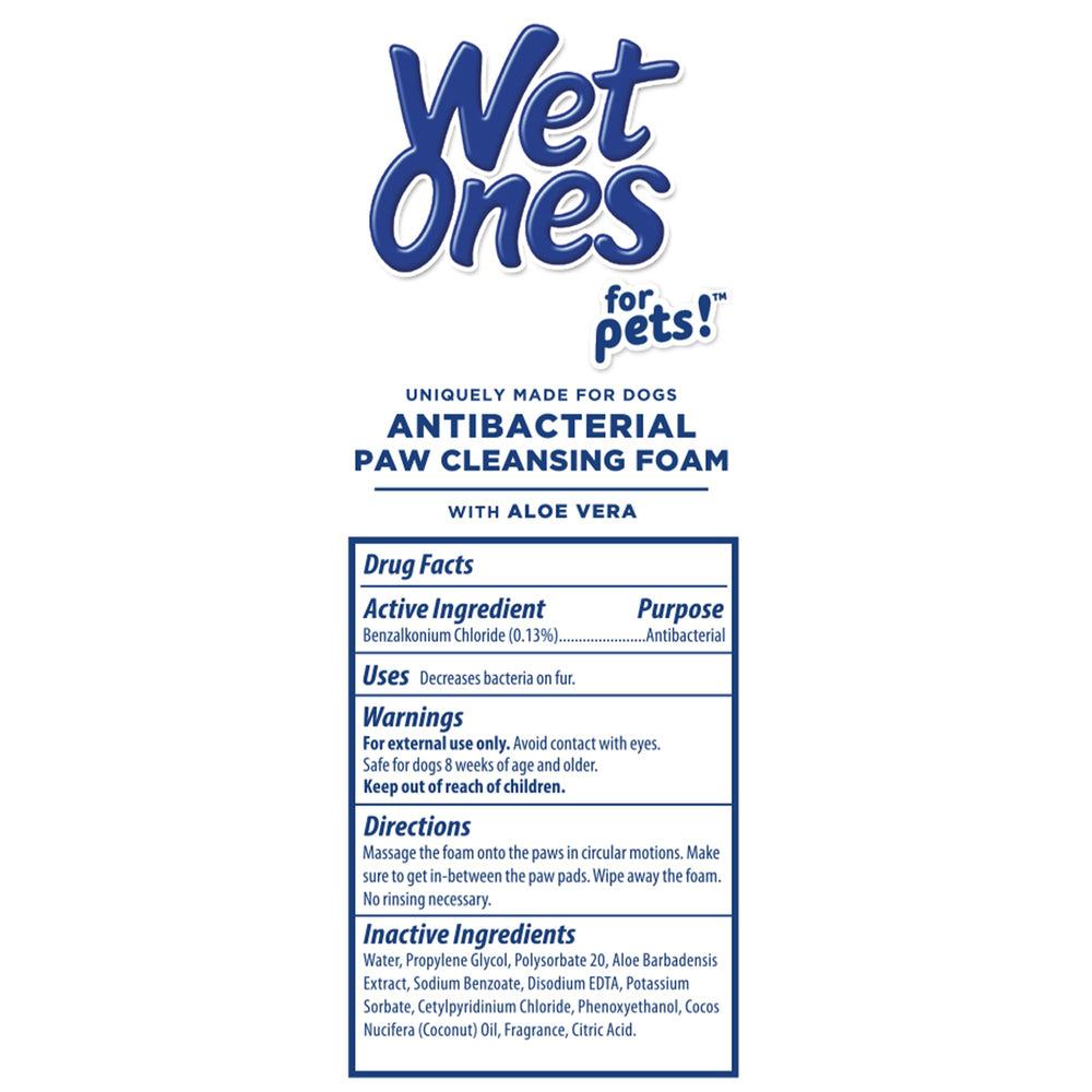 Wet Ones antibacterial formula kills germs on contact for paw care