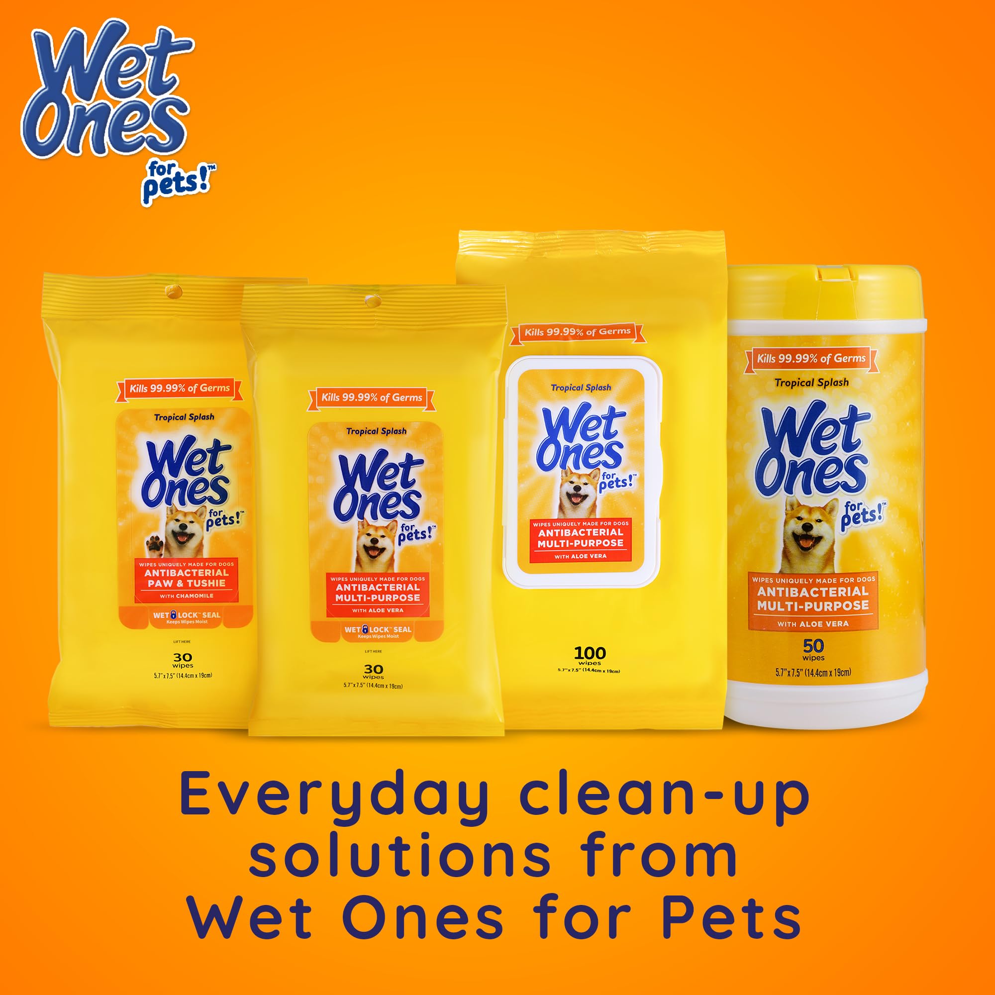 Wet Ones Pets bottle provides quick, hygienic paw care at home