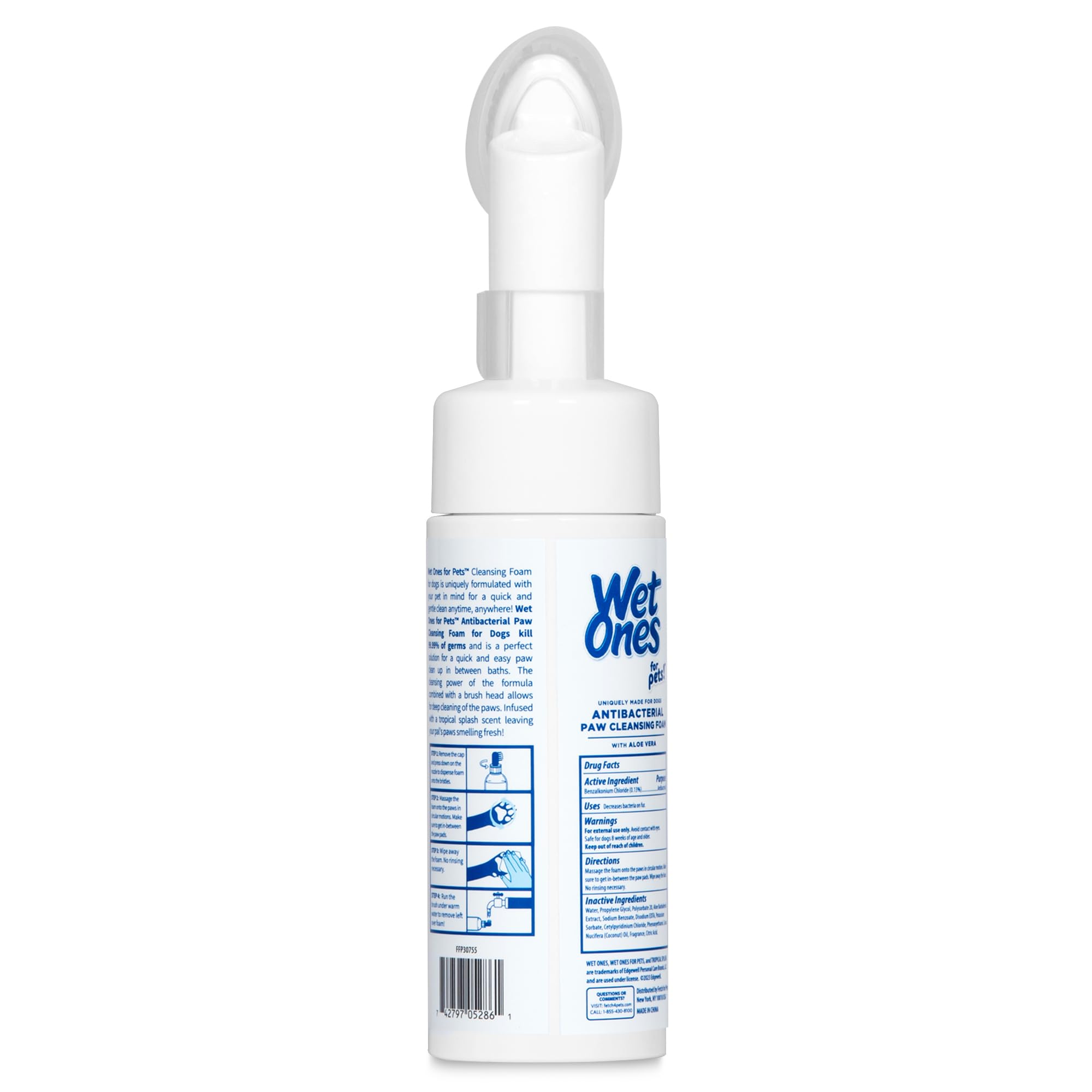 Wet Ones Pets Paw Cleaner after muddy paws for daily use