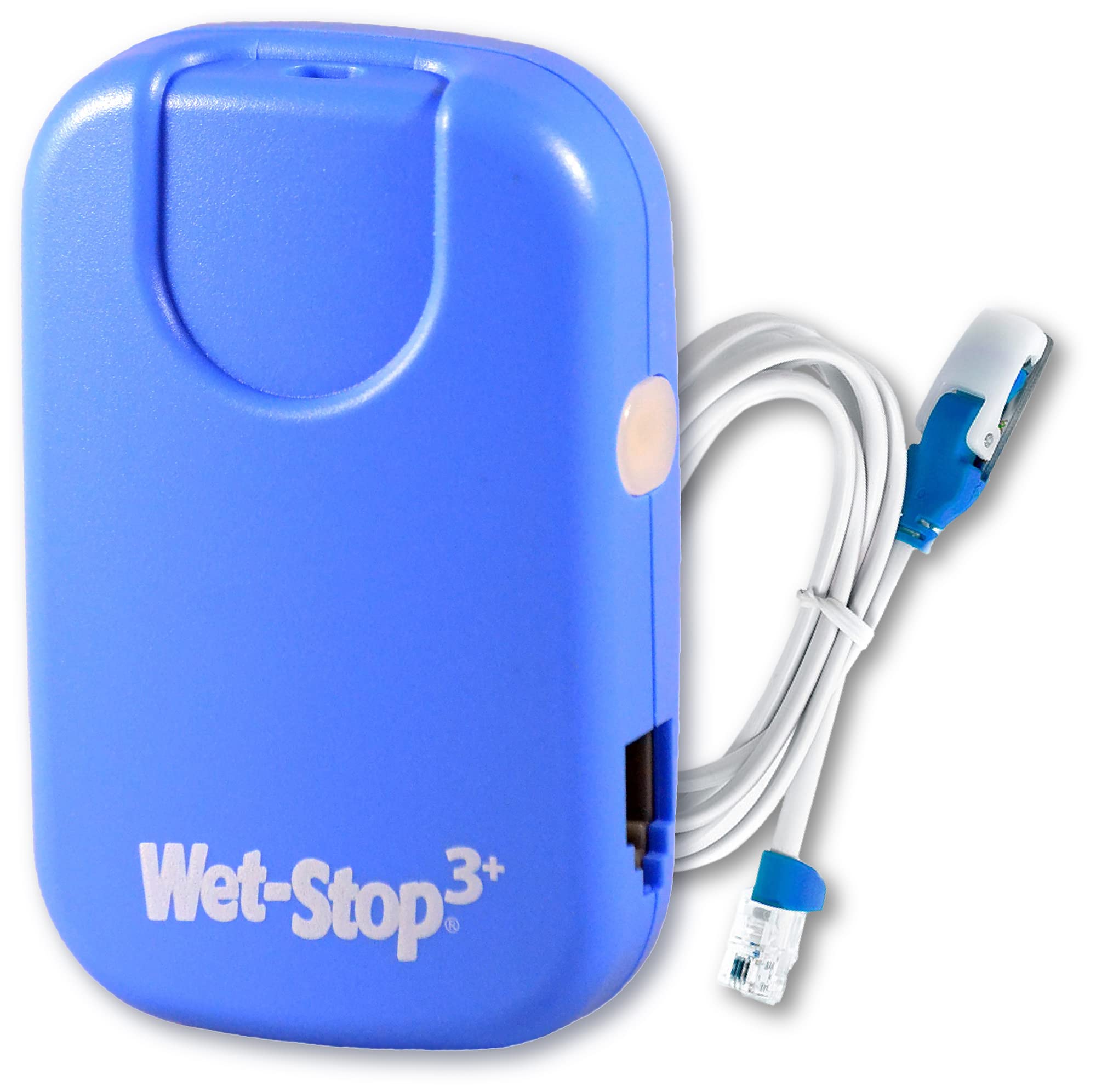 Wet-Stop 3 blue bedwetting alarm front view for easy bedside setup