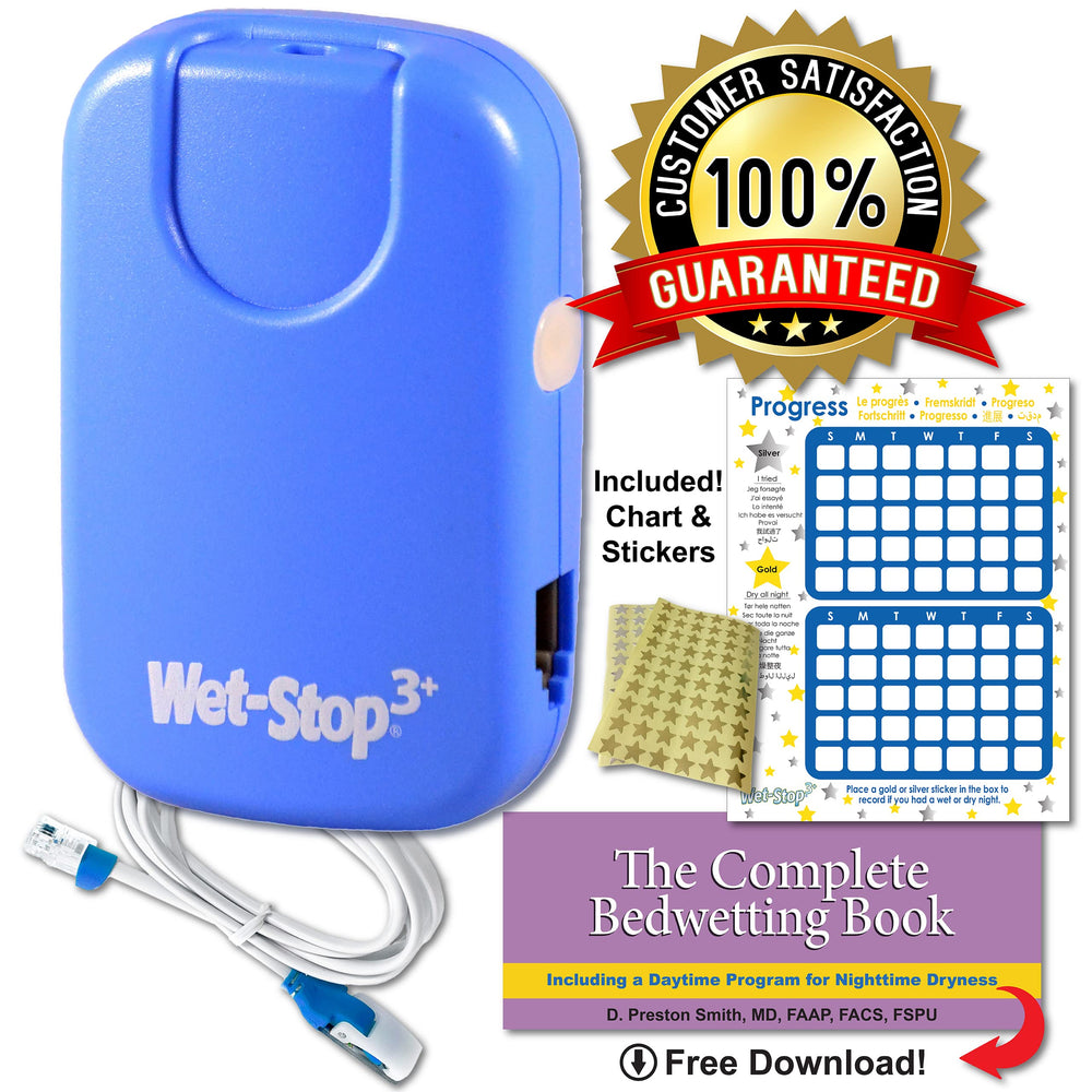 Wet-Stop 3 blue reward chart and stars stickers to motivate progress