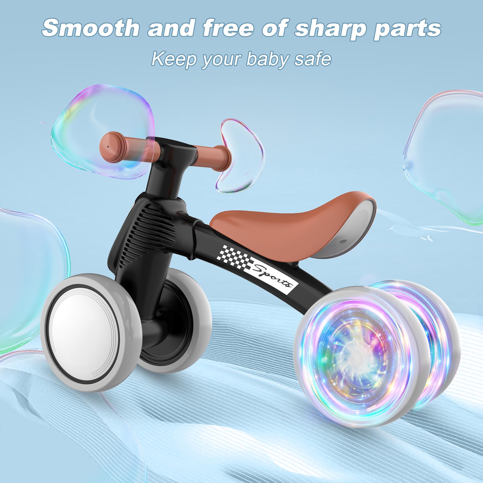 WETIFY sturdy carbon steel frame for durable first rides.