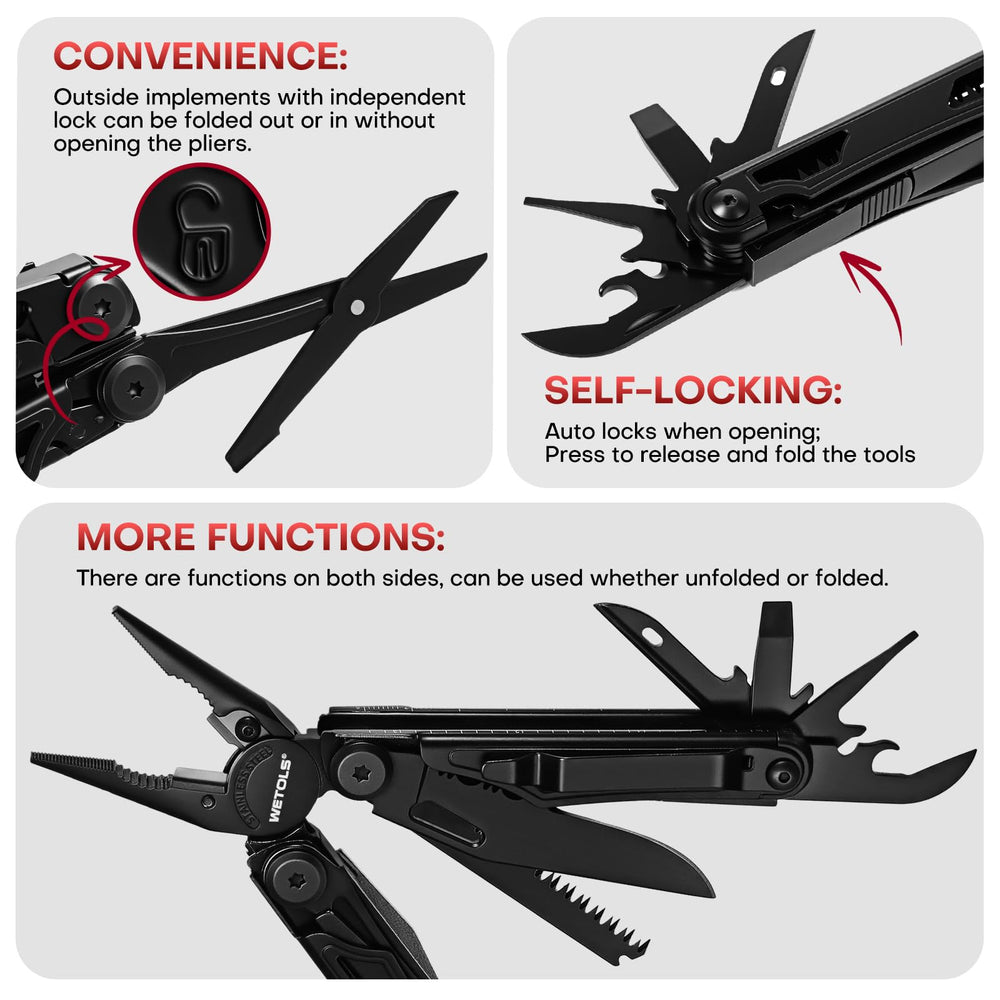 WETOLS self-locking scissors shown for safe, quick trimming
