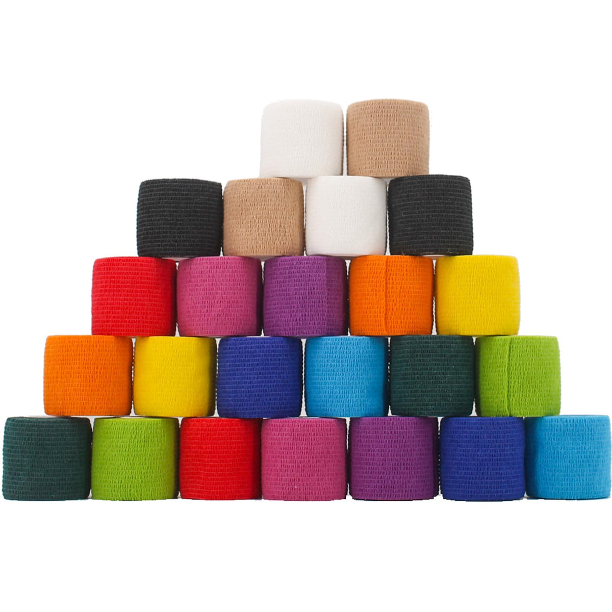 WeTop rainbow self-adherent bandage wrap 2inch for secure, slip-free support