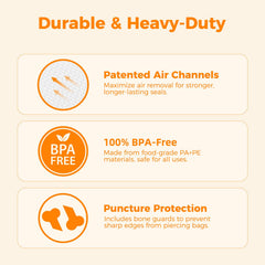 Wevac puncture-resistant bag example ensuring secure storage during handling.