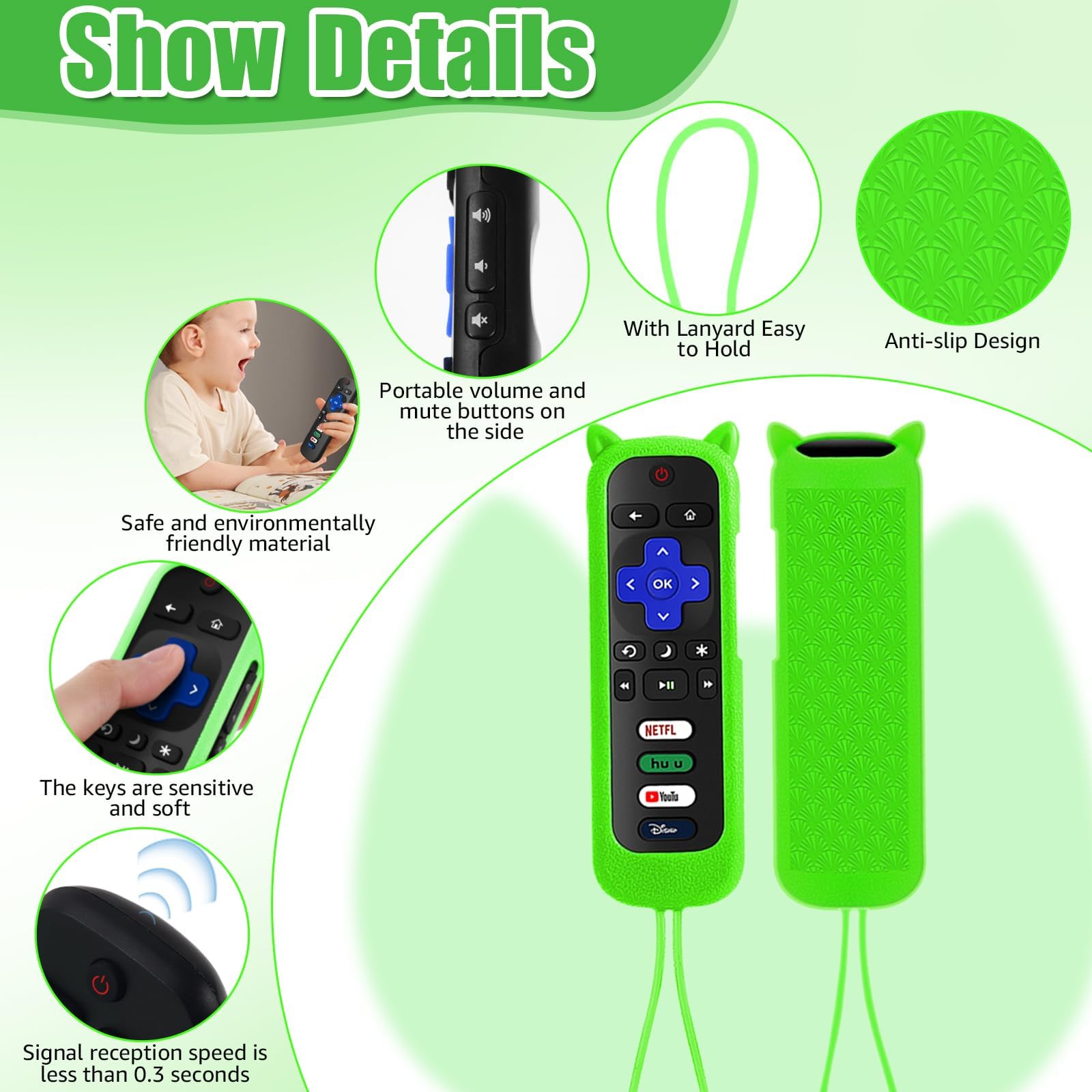Wevove remote's fast 0.1-second response and 25-foot range.