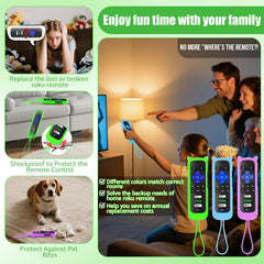 Wevove Roku remote with shortcut buttons offers quick access to favorites.