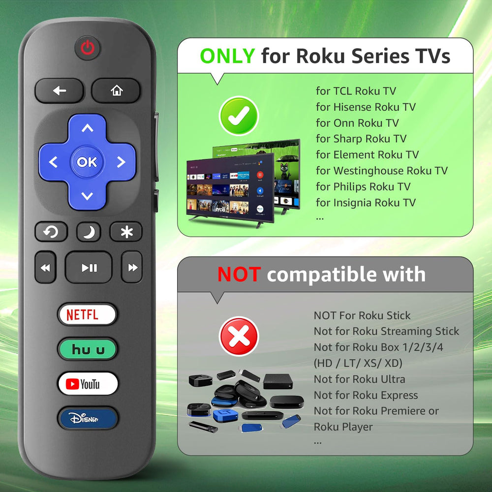 Wevove soft silicone case protects the Roku remote from dust and slips.